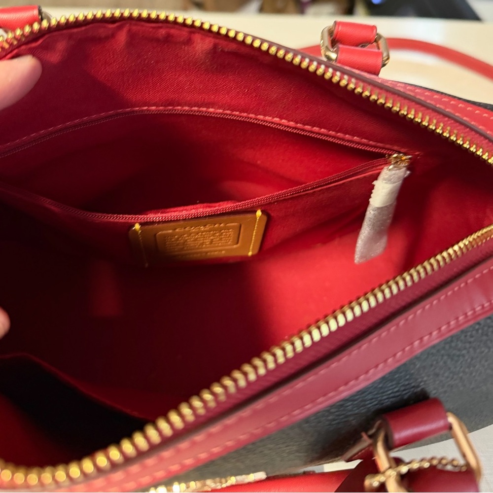 Coach Red and Black Crossbody Bag